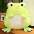 Мягкая плюшевая игрушка реалистичная лягушка, кудрявая, 48 см