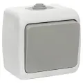 Выключатель Мурманск 1-клавишный 10А IP54 серый | код. EFV10-021-30-54 | EKF (5шт. в упак.)