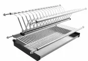 Сушилка для посуды, нержавеющая сталь, в модуль на 400 мм