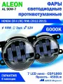 Фары противотуманные HONDA CR-V (RE/RM) (2012-2015) - светодиодные ПТФ линзы ALEON 12V, 45W, 6000K (комплект - 2 LED линзы)