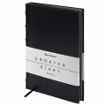 Ежедневник недатированный А5 Brauberg Flame (160 листов) обложка под кожу, черный, черный срез (113429), 30шт.