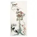 Набор для вышивания крестом Thea Gouverneur Кормушка, 45х100 см (1065А)