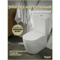 Унитаз напольный безободковый с бачком с быстросъемным сиденьем микролифт Teymi Lina R T40120