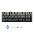 AULA F99PRO беспроводная механическая клавиатура 96%, Gradient Black, Star Vector Switch