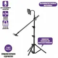 Стойка для микрофона напольная с коротким держателем для телефона