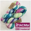Мерино Арт (меринос ручного крашения) 100гр*400метров*2пасмы