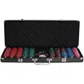 Набор для покера Casino Royale POKER SET в алюминиевом кейсе 500 фишек + 2 колоды + 5 кубиков