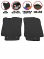 Два передних коврика EVA/ЭВА для NISSAN X-TRAIL T-31 (Ниссан Икс Трейл Т31), 2007-2014 гг, с 3Д лапой, без разреза, черный ромб с черным кантом