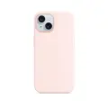 Чехол силиконовый Магсейф для iPhone 15 Light Pink с анимацией NFC, Silicone case Магсейф для айфон 15 - Светло-розовый