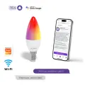 Умная лампочка KOJIMA RGB с Wi-Fi, Яндекс Алисой, Google Home, Smart Bulb 5W E14