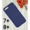 Чехол на iPhone 8 Plus / 7 plus, 7+, 8+, темно-синий чехол бампер для эпл айфон 8 плюс , 7 плюс Silicone tpu накладка закрытый низ