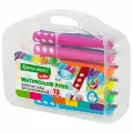 Набор фломастеров 12 цветов Brauberg Kids (линия 4мм, смываемые) кейс, 6 уп. (152184)