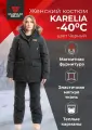 Зимний костюм с полукомбинезоном женский KARELIA -40 мембранный для охоты и рыбалки