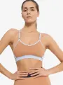 Топ спортивный Fila Women's Fitness Bra, размер 46, бежевый/голубой