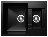 Мойка GRANICOM G-017 (640*495мм), 2 чаши CUBA (антрацит)