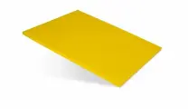 Доска разделочная 400х300х12 желтая пластик