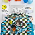 Непоседа, Комплект детского постельного белья 1 5 спальный, Поплин, 1 нав. 70х70, Влад А4 бумага блогер