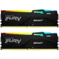 Оперативная память Kingston DDR5 32Gb 5200MHz pc-41600 Fury Beast RGB Black CL40 (KF552C40BBA-32)
