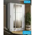 Шкаф-купе Стиль-2 140, материал ЛДСП, цвет белый, размер 140x220x52 см.
