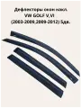 Дефлекторы окон (Ветровики окон) на VW GOLF V, VI (2003-2009,2009-2012) 5дв. ALVI-STYLE Китай 4 шт.