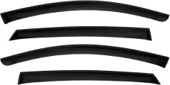 Дефлектор окон (накладной скотч 3М) 4 шт. для KIA RIO III 2011-2017 хэтчбек / Киа Рио