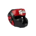 Боксерский шлем Fairtex HG13 Lace-Up Black/Red (XL)