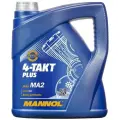 Масло моторное полусинтетическое 4-TAKT PLUS 10W40 4 л для мотоциклов 10W-40 MANNOL 1425
