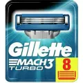 Gillette Сменные кассеты Mach3 Turbo, 8 шт.