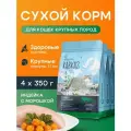 Сухой корм для кошек крупных пород территория Кавказ с индейкой и морошкой, 4х350 гр
