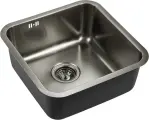 Кухонная мойка Emar EMB-127A PVD Nano Dark 44x44 см, вороненая сталь