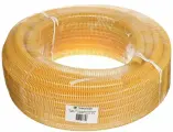 Шланг напорно-всасывающий, ПВХ, диаметр 25 мм, 10 бар, желтый, Tuboflex, Лайт, 30 м