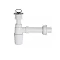 Сифон для раковины McAlpine 1 1/4х32 мм с выпуском d70 мм с соединением 32 мм белый MRW1