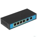 ORIENT SWP-7504POE/2P, PoE коммутатор 4 порта, 4xPoE 100Mbps + 2xUplink 100Mbps, Bandwidth 1.2Gbps, PoE-A (1/2+,3/6-), I
