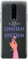 Силиконовый чехол на OnePlus 8, ВанПлюс 8 с 3D принтом Limited Edition прозрачный