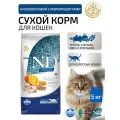 N&D Cat Ancestral Grain с треской и апельсином низкозерновой сухой корм для кошек 5кг
