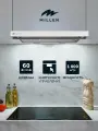 Кухонная вытяжка встраиваемая, MILLEN MBKHS 601 WH, белый, ширина 60 см, кнопочное управление - 2 программы, отделка нержавеющая сталь, свободный выход - 1000м3/ч