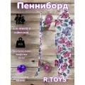 Скейтборд Пенниборд цветочка розовый