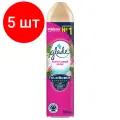 Комплект 5 штук, Освежитель воздуха Glade Аэрозоль Кокосовый Бали, 300 мл