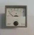 Амперметр М42303, СССР, 5A, класс точности 2.5%, черно-серый