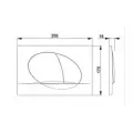 Кнопка смыва Roca Active 42B 78901140B1 пластик хром