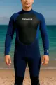 Гидрокостюм мужской для серфинга 3 мм неопрен, синий Dewave, размер XL