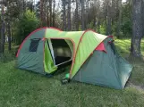 Палатка туристическая Terbo-Mir & Camping 1-810L-X, с москиткой, влагостойкая, 6-местная, двухкомнатная