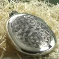 Фляжка из британского пьютера- Истоки Верховного мира Аннуна, Annwn Wedge English Pewter