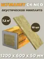 Акустическая минеральная плита Шуманет СК Neo Acoustic Group, 10шт, 7.2м², 30кг/м³, бежевая