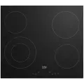 Варочная панель BEKO HIC 64402E, стеклокерамическая, чёрная, с сенсорным управлением