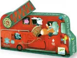 Пазлы для детей Djeco «Пожарная машина», 16 элементов, 07269, интересные и развивающие