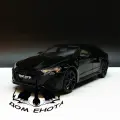Машинка металлическая инерционная модель Ауди RS 7, черная, масштаб 1:24, длина 21 см.