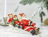 Декоративная фигурка санта С детьми - санное развлечение, полистоун, 21 см, Goodwill MC38242