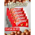 Драже Maltesers шоколадное с хрустящим центром, 5шт по 37г