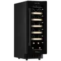 Компрессорный винный шкаф Meyvel MV19-KBT1, на 19 бутылок, черный